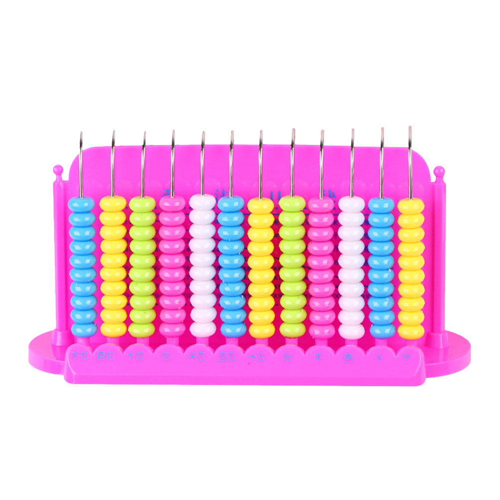 Kids Education Calculator - Eğitici, 12 Çubuklu, Hafif Plastik Abaküs,