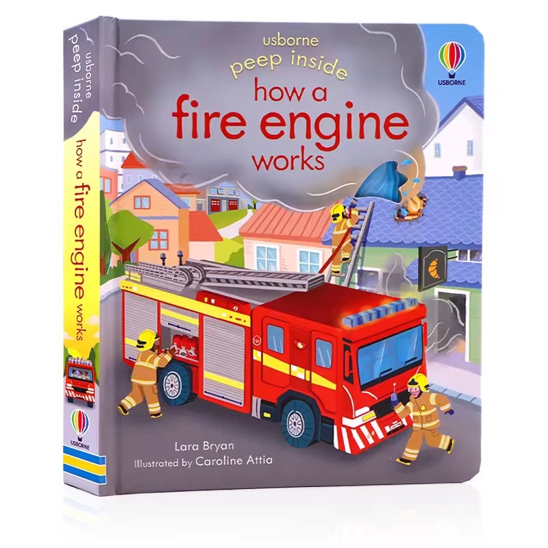 Kids Education Picture - Usborne Yangın Söndürme Aracının Nasıl Çalıştığıyla