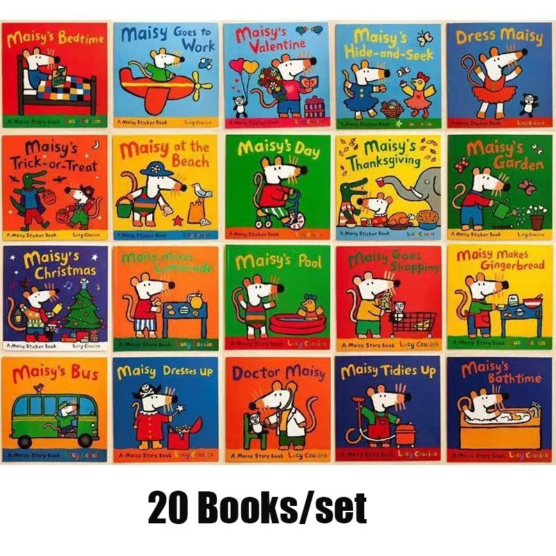 Kids Education Picture - 20 kitap/Set Maisy fare İngilizce resim