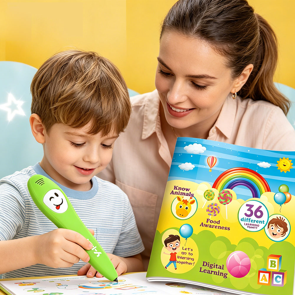 Kids Education Books - Kitaplı Soru-Cevap Konuşan Kalem, Çocuklar İçin