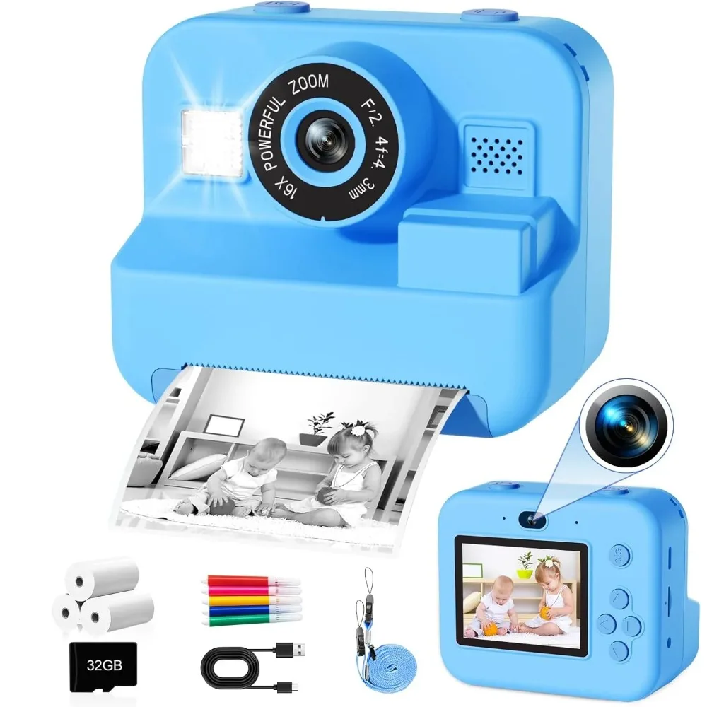 Kids Education Images - Çocuklar kamera anında baskı 32G kart-taşınabilir