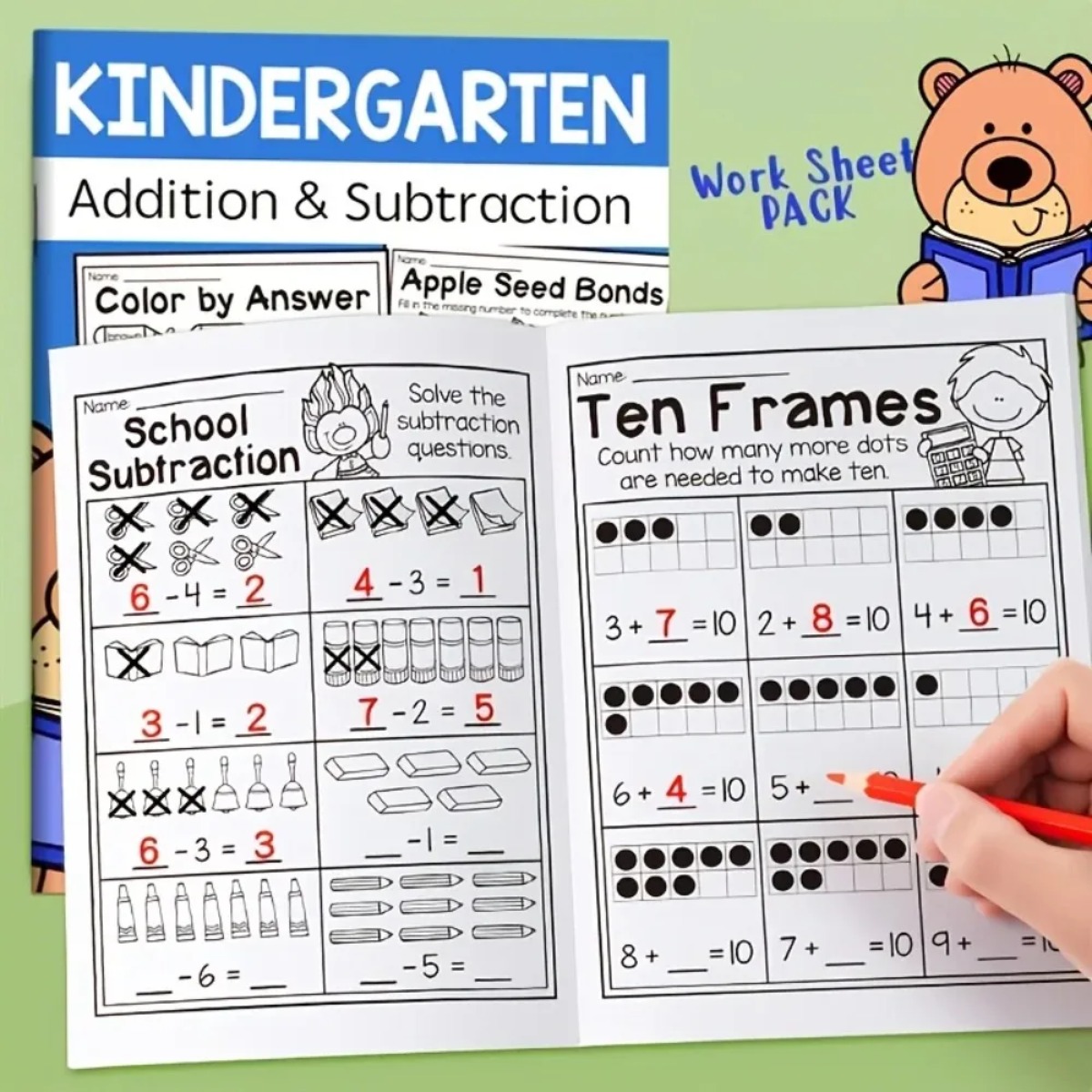 Matematik Pratik Kitabı Toplam - Kids Education Worksheet incelemesi ve fiyatı