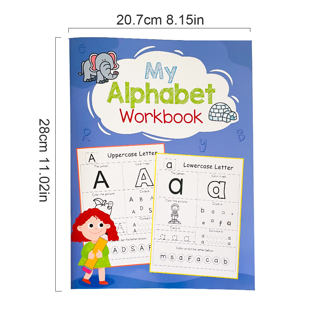 54 Sayfa Harfler A-Z Alfabe Ph - Learning Workbook Preschool incelemesi ve fiyatı