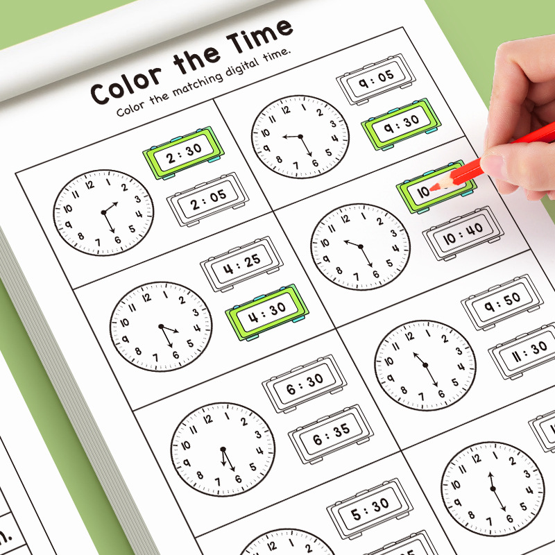 Çocuklar İçin Saati Öğrenme Ça - Kids Education Worksheet incelemesi ve fiyatı