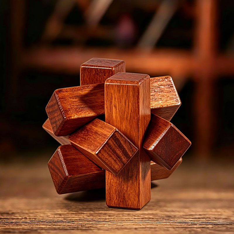 Ahşap Düğüm Bulmacası IQ Mantı - Brain Teaser Cube incelemesi ve fiyatı