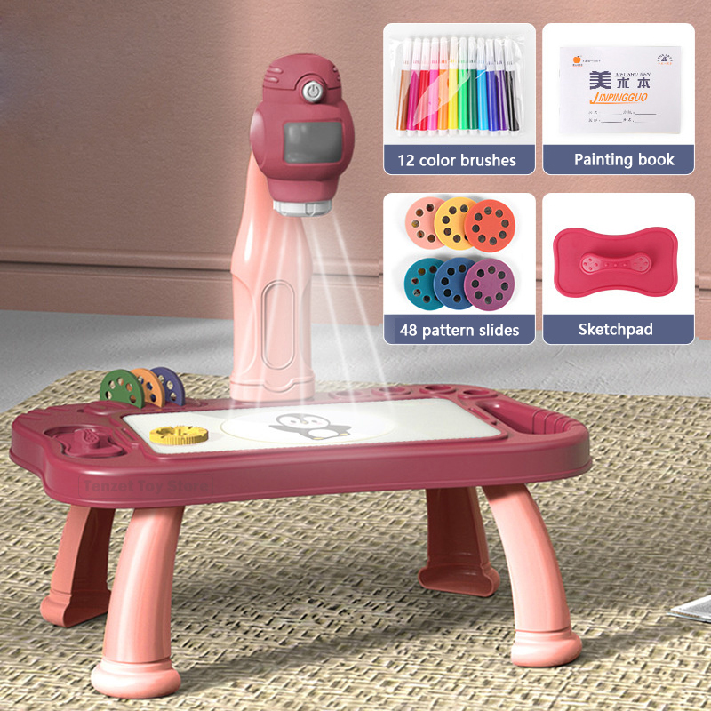 Akıllı projektör çocuklar boya - Kids Education Tablet incelemesi ve fiyatı