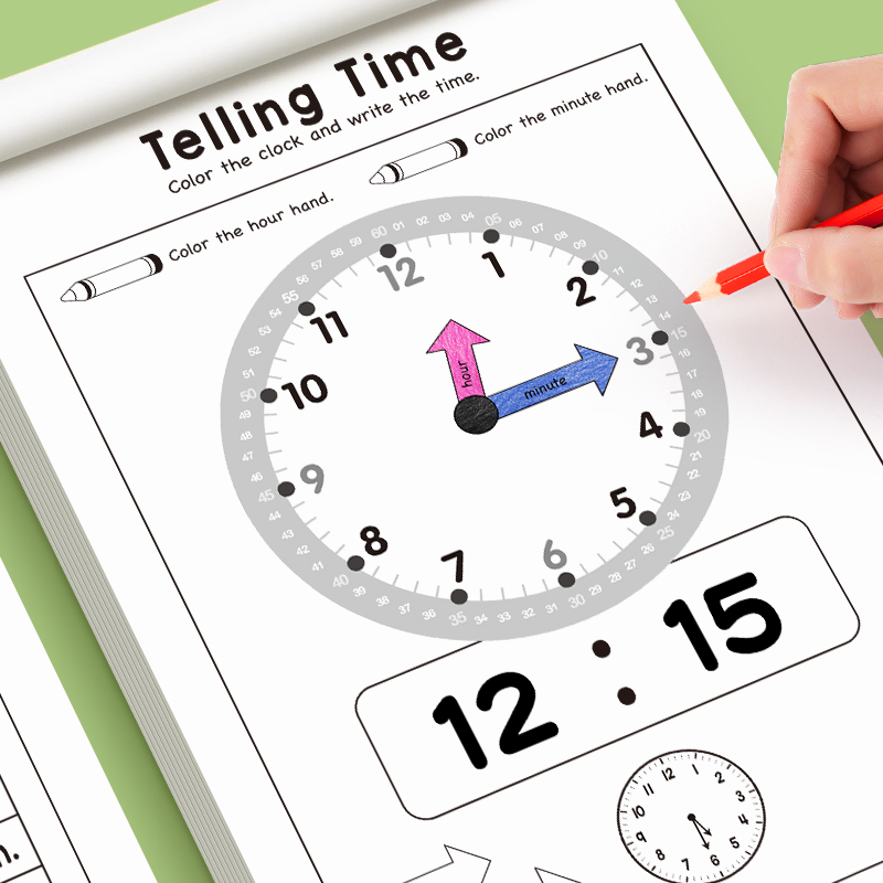 Çocuklar için Zamanı Öğrenme Ç - Learning Workbook Preschool incelemesi ve fiyatı