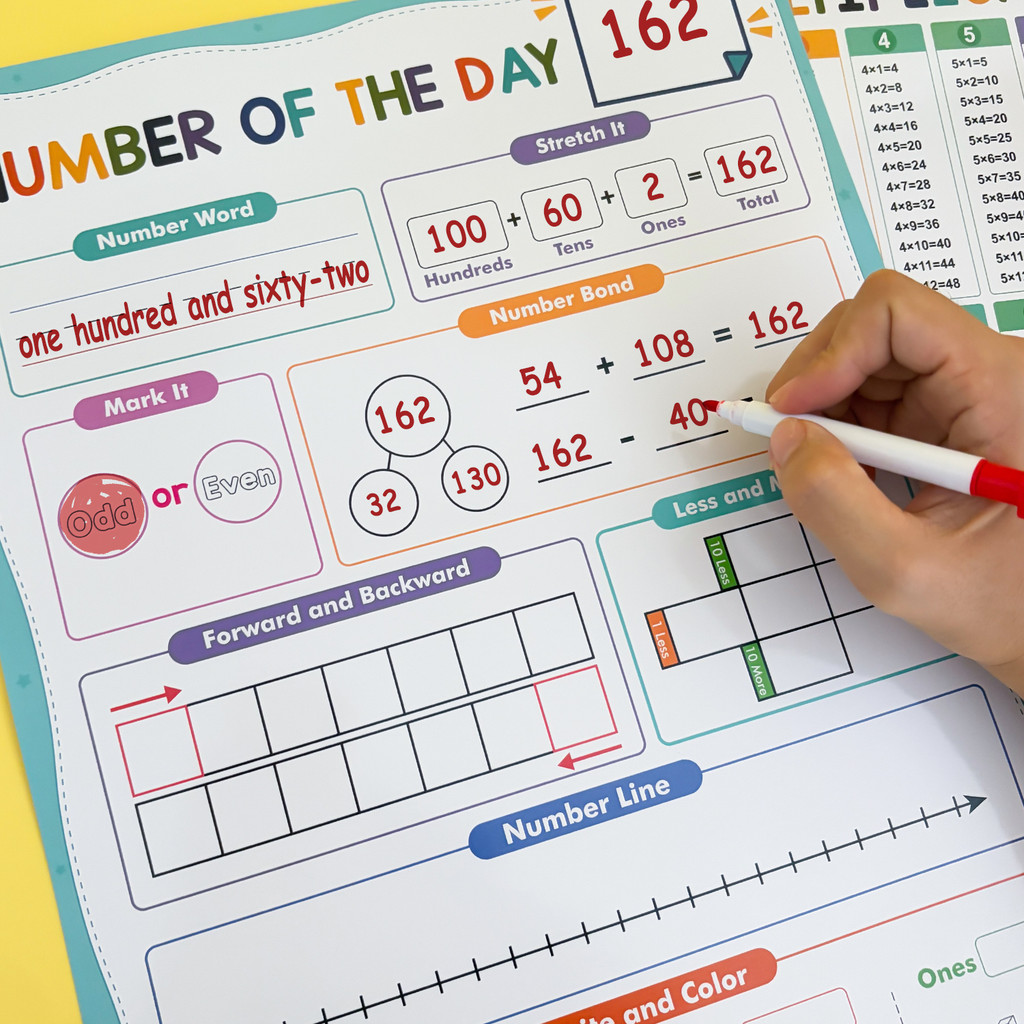 A3 Boyutunda Yeniden Kullanıla - Kids Education Calculator incelemesi ve fiyatı