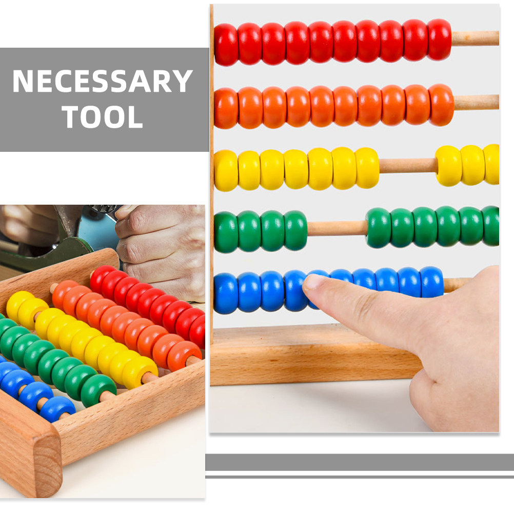 2 Adet Beş Sütunlu Ahşap Abakü - Kids Education Calculator incelemesi ve fiyatı