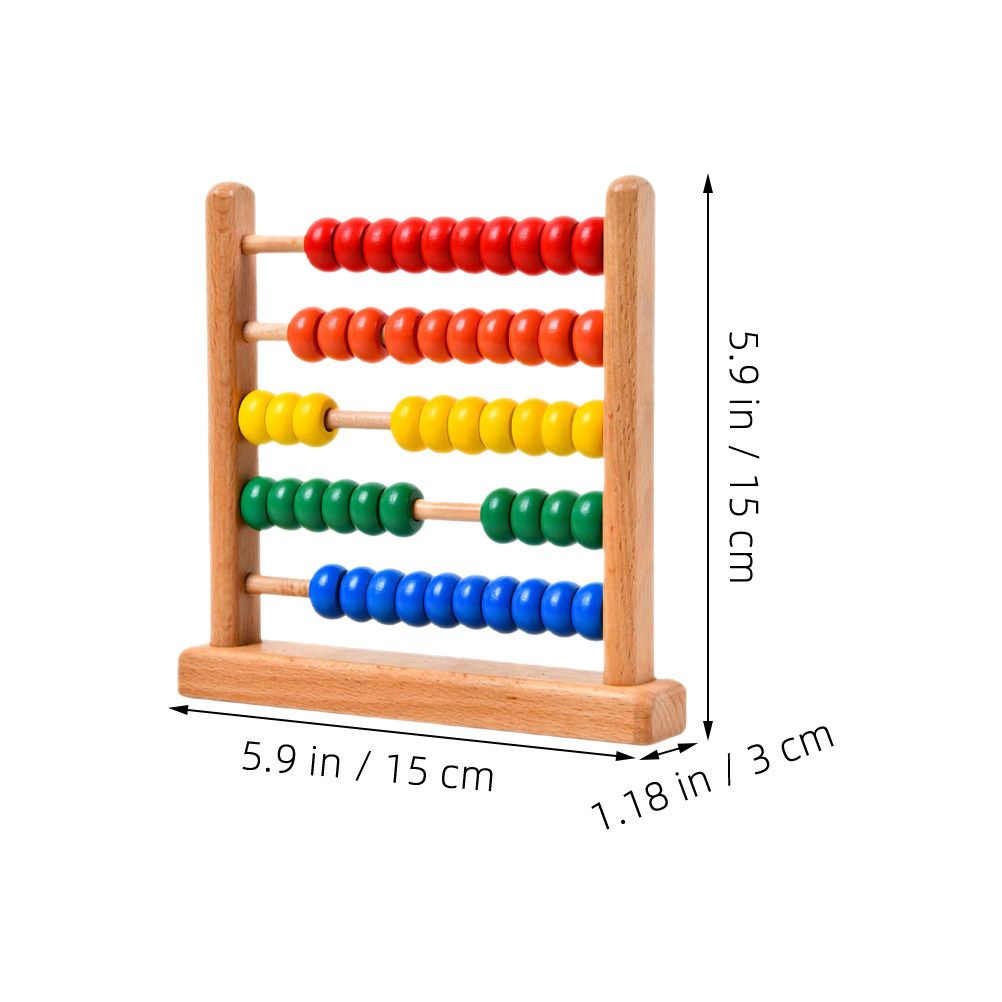 2 Adet Beş Sütunlu Ahşap Abakü - Kids Education Calculator incelemesi ve fiyatı