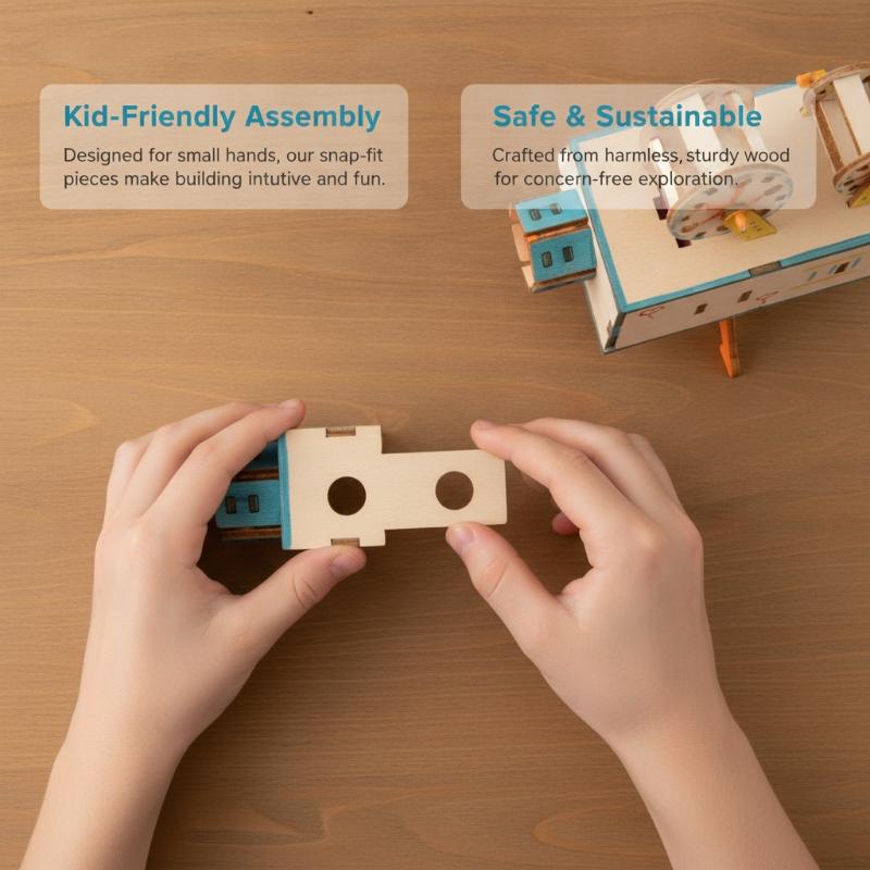 1 Set Ahşap DIY Film Projektör - Kids Education Film incelemesi ve fiyatı